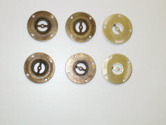 Inside valve seats before and after lapping.