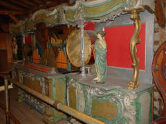 Gavioli fairground organ converted to play 66-keyless B.A.B. rolls; N.C. Music Hall, from B.A.B. hoard.