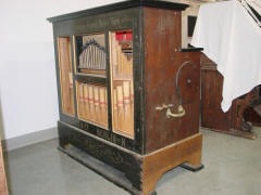 Frati barrel organ sold by John Muzzio; McFarland Curatorial Center.