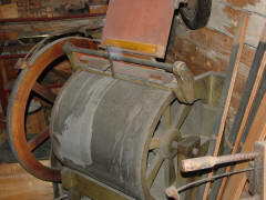 Music arranging drum; Molinari shop, N.C.