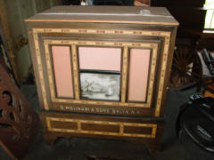 Incomplete Molinari barrel organ; Molinari shop, N.C.